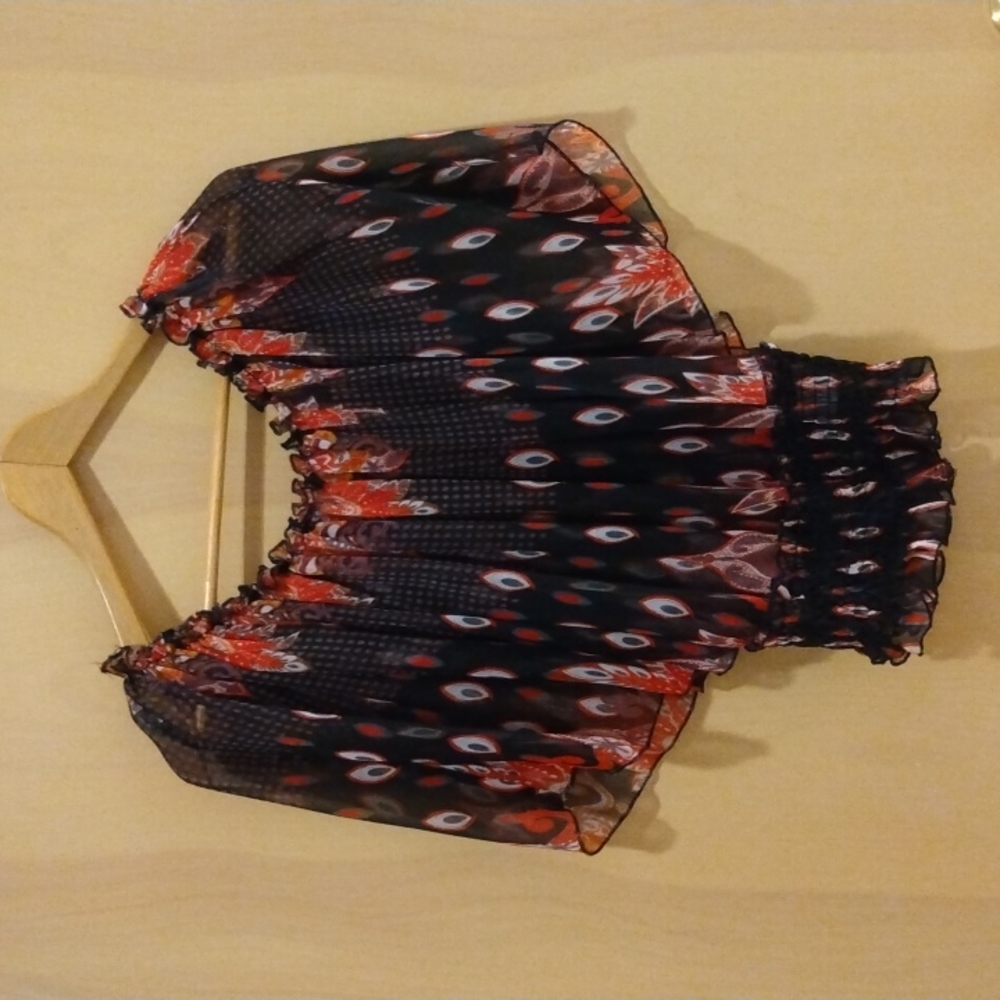 Ultra Pink Top XS Black & Orange